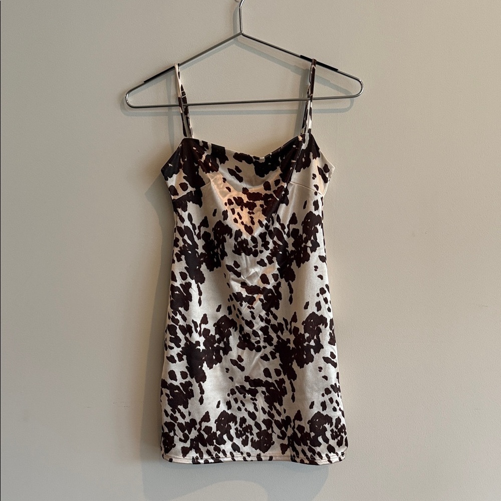 Cow Print Mini Dress